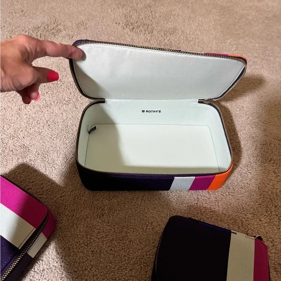 💜🧡Rothys Sugar Plum Catchall Set 💜🩷 - Picture 5 of 7
